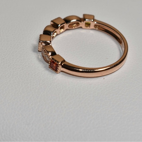 Multicolor Sapphire & Diamond stack-able
Band Ring - Picture 3 of 3